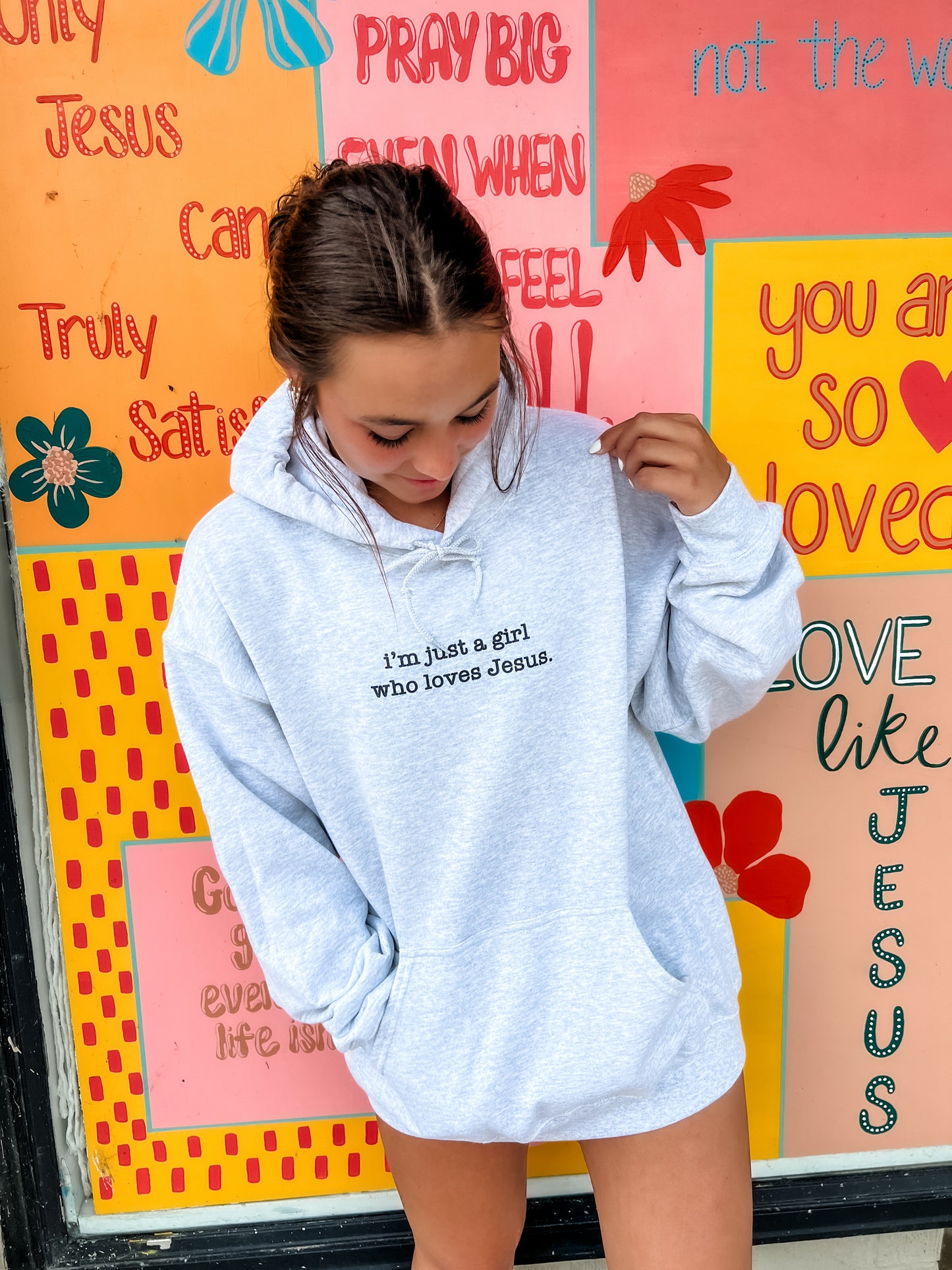 Lateral Gig | I'm just a girl Who Loves Jesus hoodie