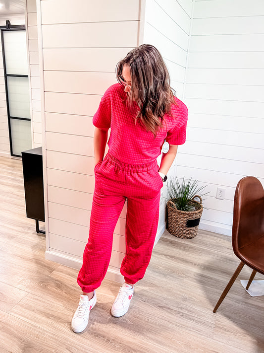 Lateral Gig | Rise Up Pink Matching Set