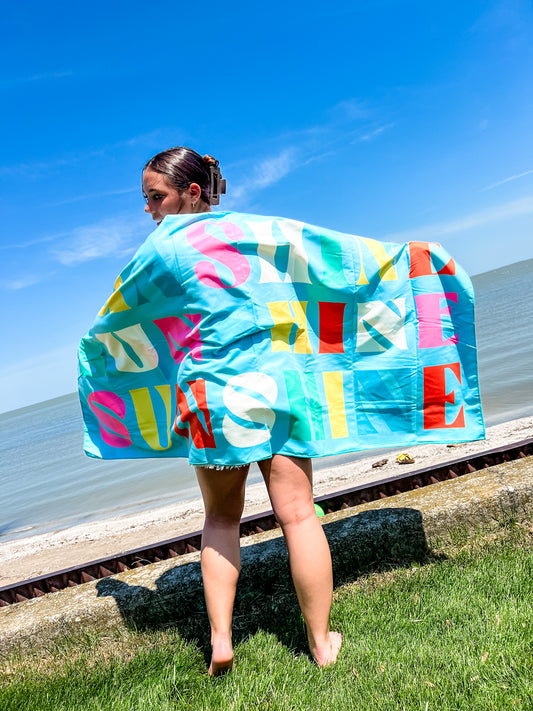 Lateral Gig | Sunshine Quick- dry Beach Towel