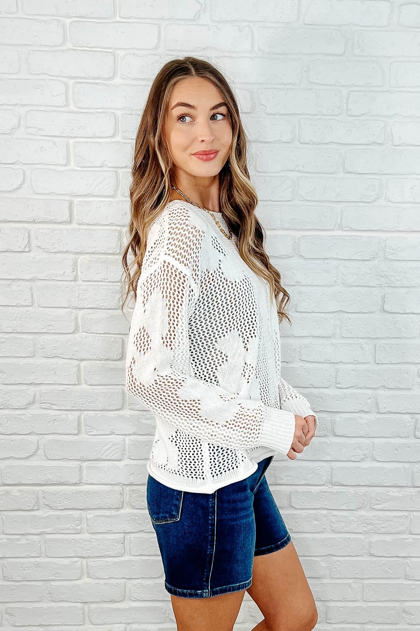 Catch the Breeze Layering Top in Off White - Loving God