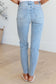 Eloise Mid Rise Control Top Distressed Skinny Jeans - Loving God
