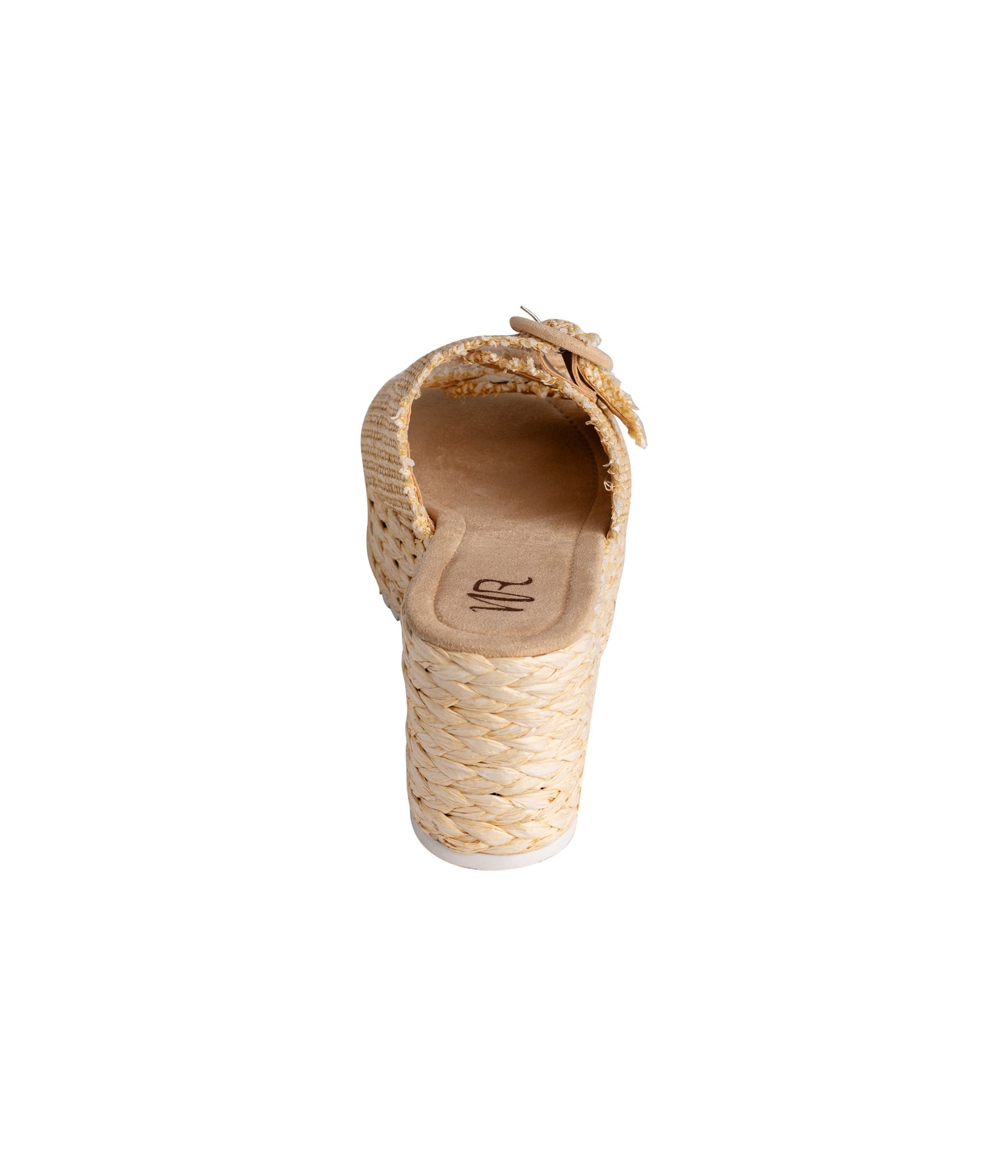 Eriwen Buckle Wedge in Cream - Loving God