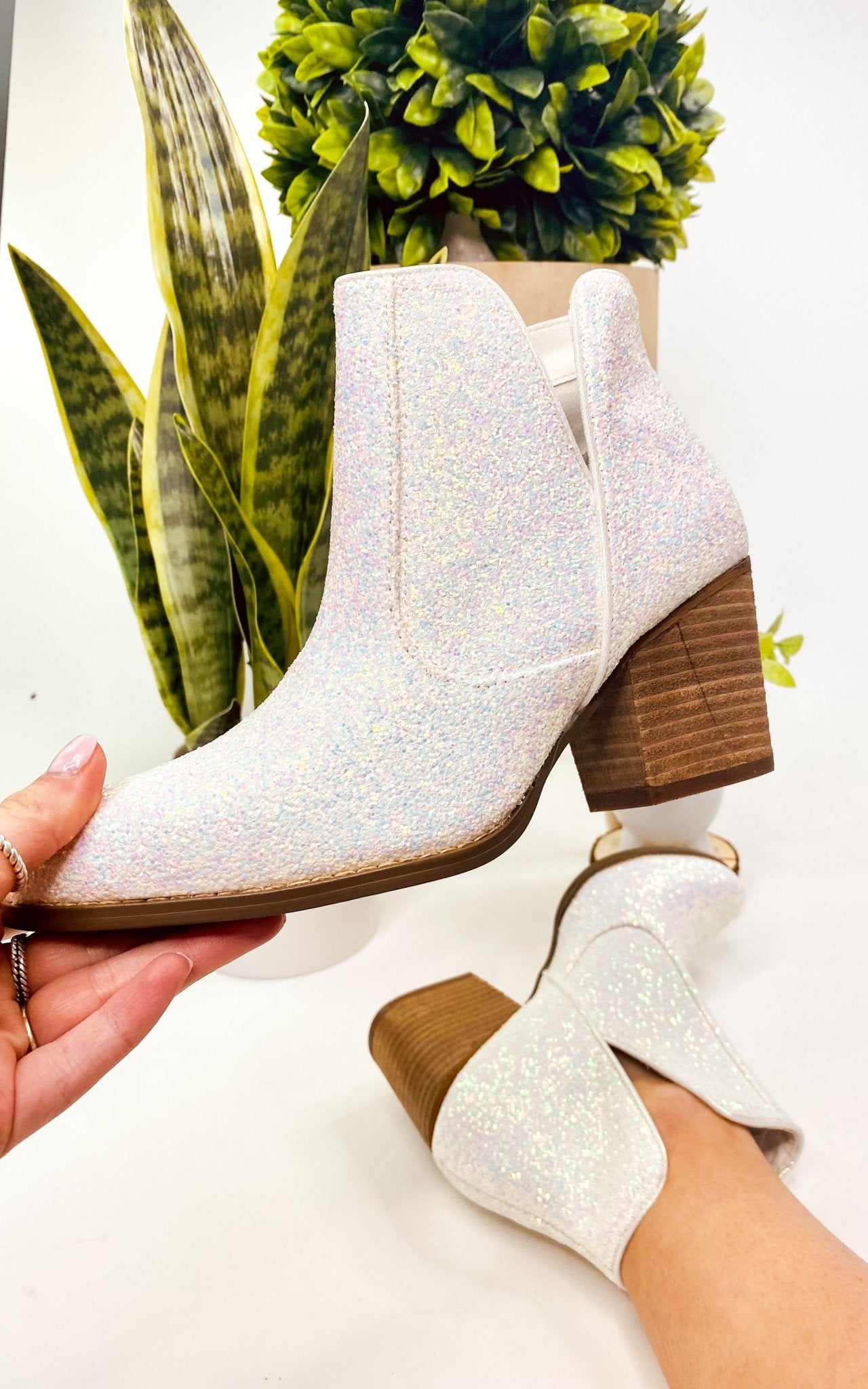 Fiera Booties in White - Loving God
