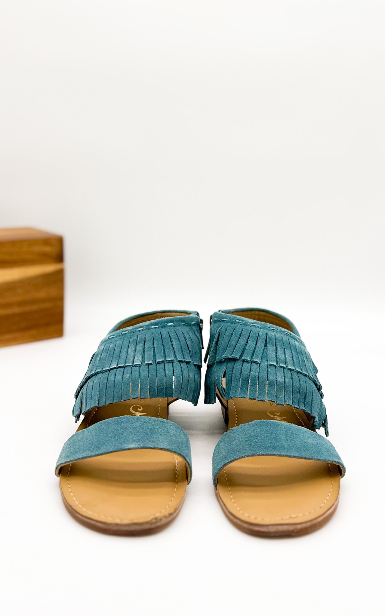 Fringe Star Sandal in Teal - Loving God