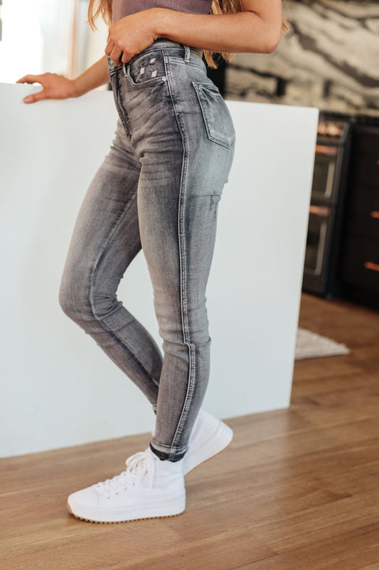 Hadley High Rise Control Top Release Hem Skinny - Loving God