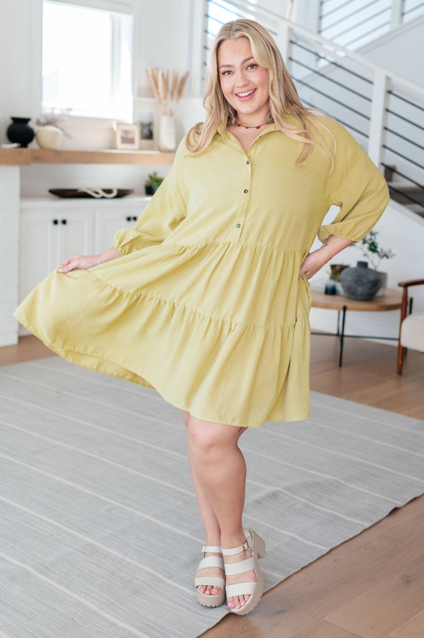 Just Like Honey Tiered Dress - Loving God