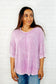 Loosely Speaking Oversized Basic Top in Mauve - Loving God