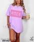 Loving God Amen Checkered Print Neon Colors Gildan Tshirt Oversized Crewneck Sweatshirt Tank Top Neon Womenswear Tee Trendy Summer Fashion - Loving God